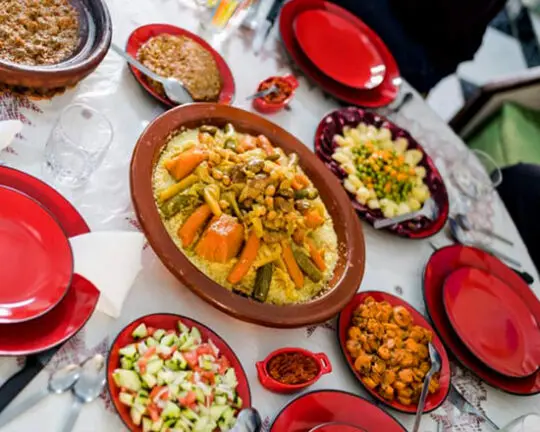 Traditional Moroccan couscous