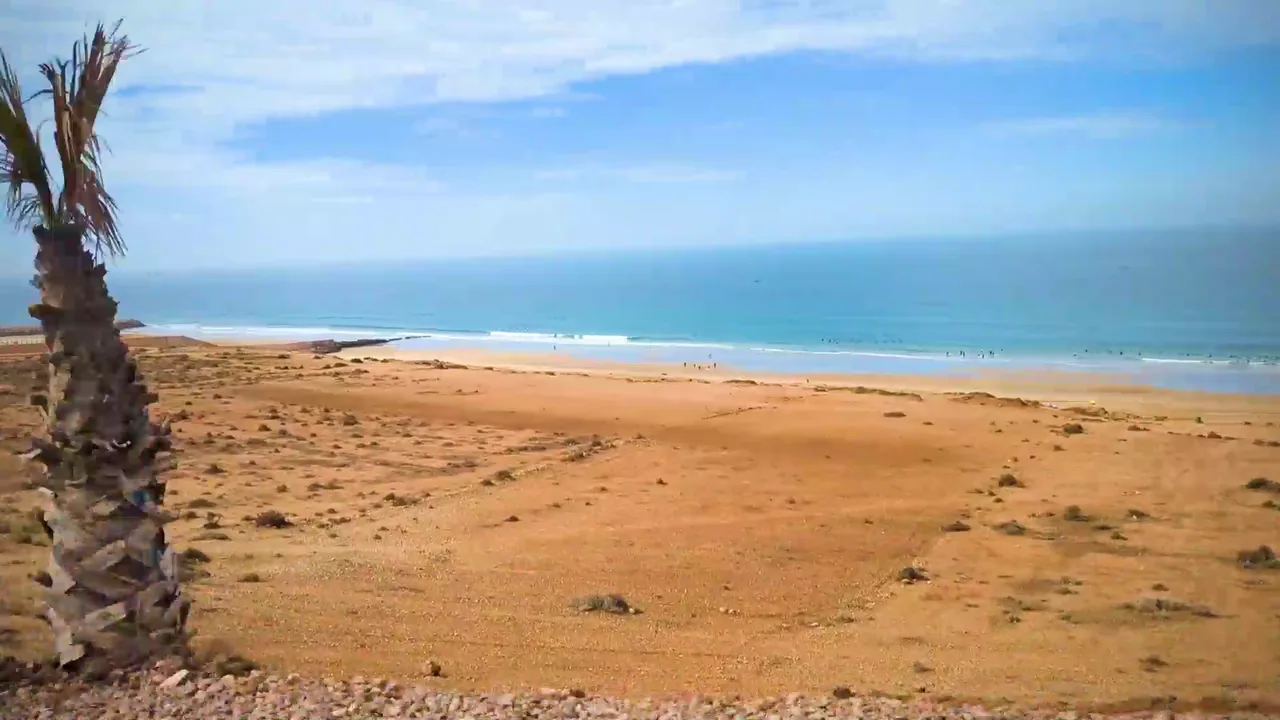Atlantic coastline near Tamraght, Morocco